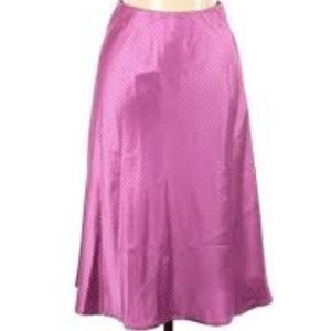 Code Mode Pink satin midi skirt
